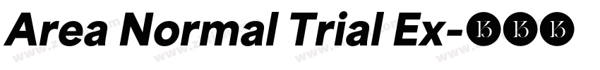 Area Normal Trial Ex字体转换